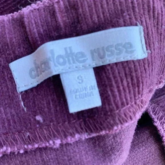 Charlotte Russe Purple Ladies Skit Size 9 - Picture 4 of 4